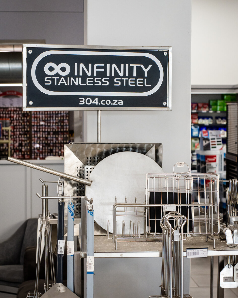 Infinity stainless steel braai and kitchenware display